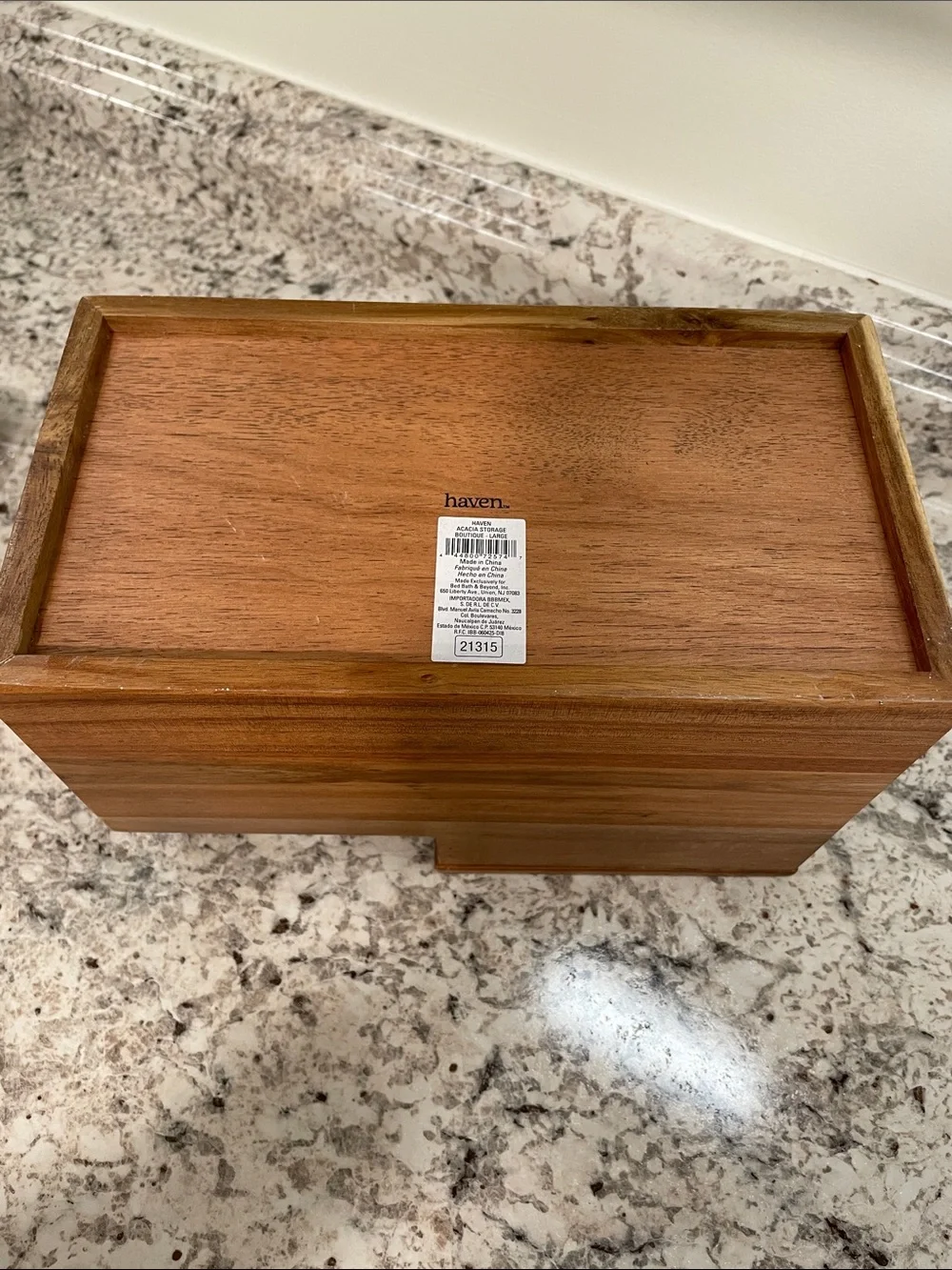 Wood Bathroom Towel and Tissue Holder Organizer - Brown